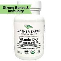 Mother Earth's Organic Whole Food Vitamin D3 - 5000iu